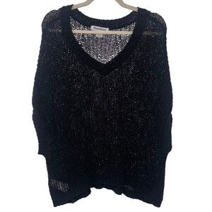 Tommy Bahama Black V-Neck Sweater size  Small